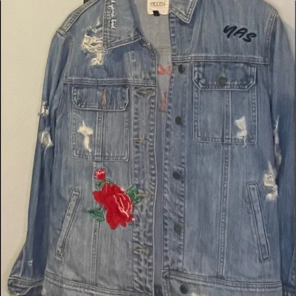 Pacsun Mens Rose Denim Jacket Hidden Jackets Coats Hidden Jean